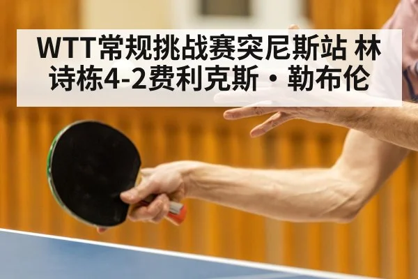 WTT常规挑战赛突尼斯站 林诗栋4-2费利克斯·勒布伦
